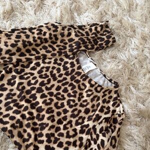 H&M Animal Print Long Sleeve Top